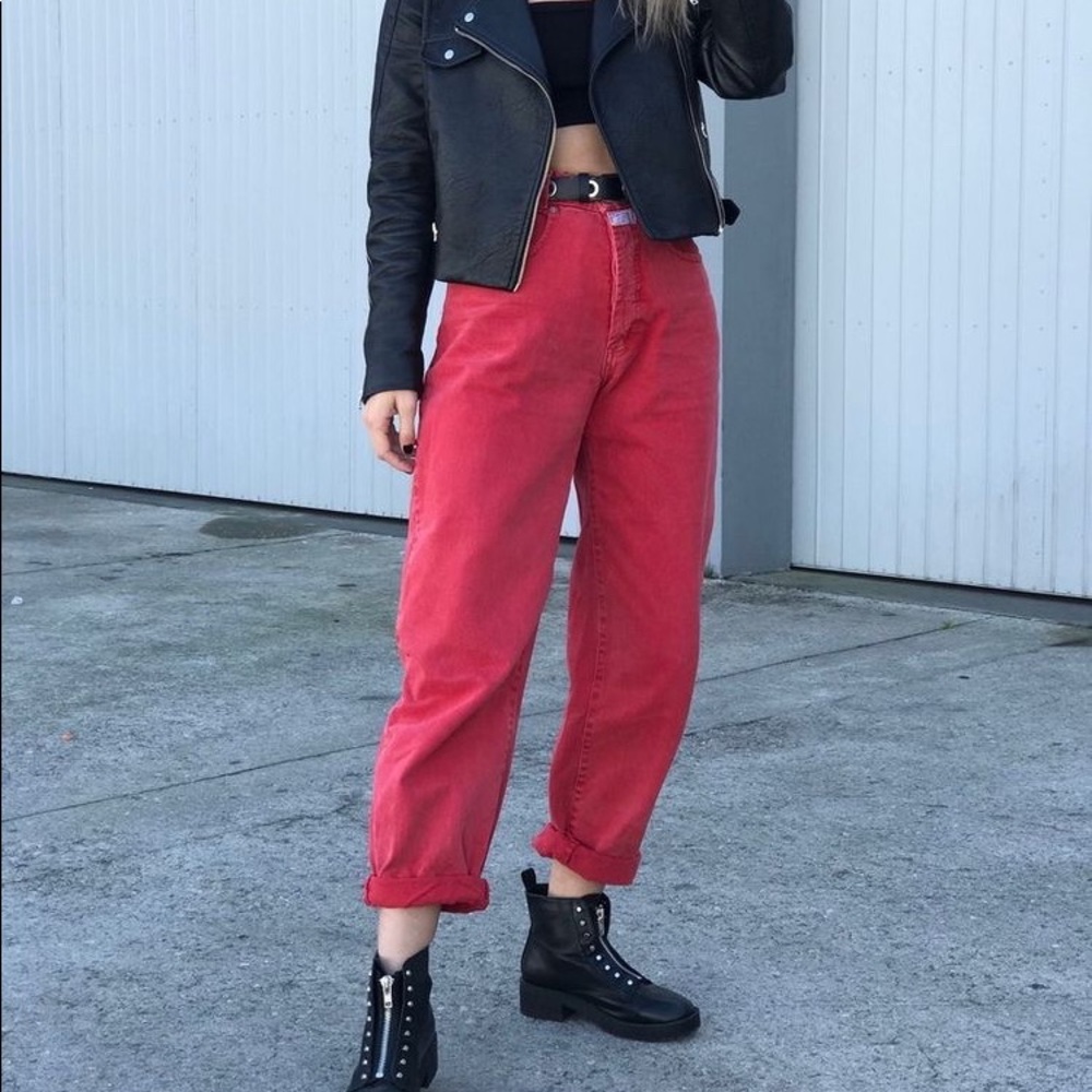 Vintage Reflect Red Jeans❤️